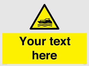 Custom Warning motorised watercraft